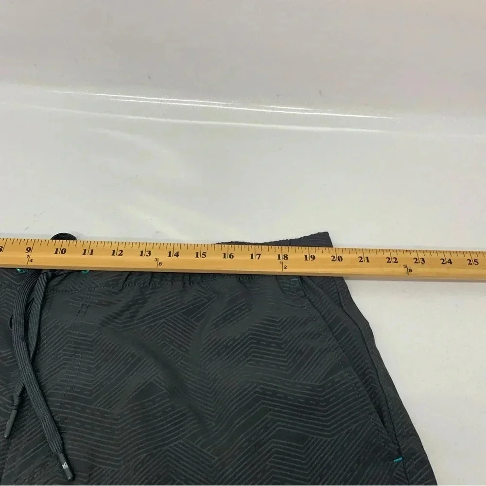 Zepoxpo Mens Swim Trunks‎ Board Shorts  Size XXL 2XL Gray Brief Pockets Stretch